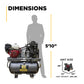 23 CFM @ 175 PSI Gas Air Compressor with Honda GX390 Engine AC1330HEB2