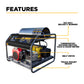 3,500 PSI 5.6GPM Hot Water Pressure Washer Honda GX690 Engine and General Triplex Pump - HW3524HG12V