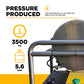 3,500 PSI 5.6GPM Hot Water Pressure Washer Honda GX690 Engine and General Triplex Pump - HW3524HG12V