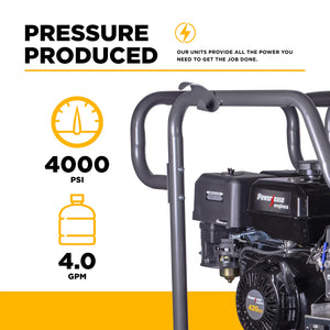 4,000 PSI - 4.0 GPM Hot Water Pressure Washer with Powerease 420 Engine and AR Triplex Pump - HW4015RA