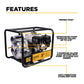 3" 36PSI 264GPM Semi-Trash Transfer Pump with Honda GX200 Engine