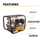 3" Water Transfer Pump with Honda GX200 Engine