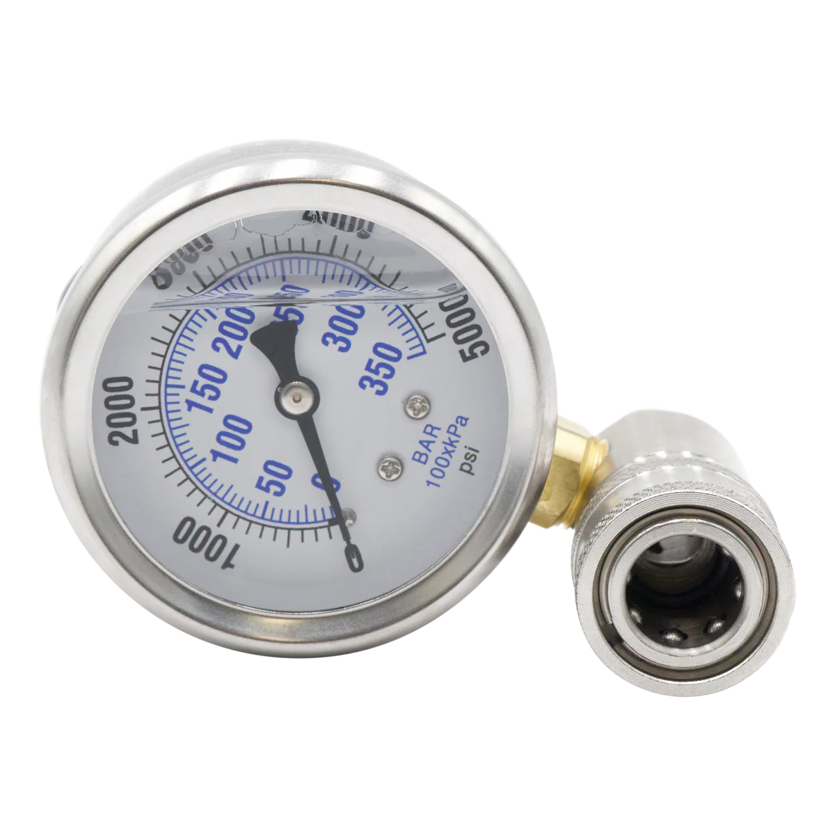 Pressure Test Gauge 5000 PSI 3/8" QC